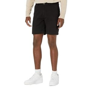 Amazon Essentials Men's Slim Fit Flat Front Cotton Black Shorts Size 40